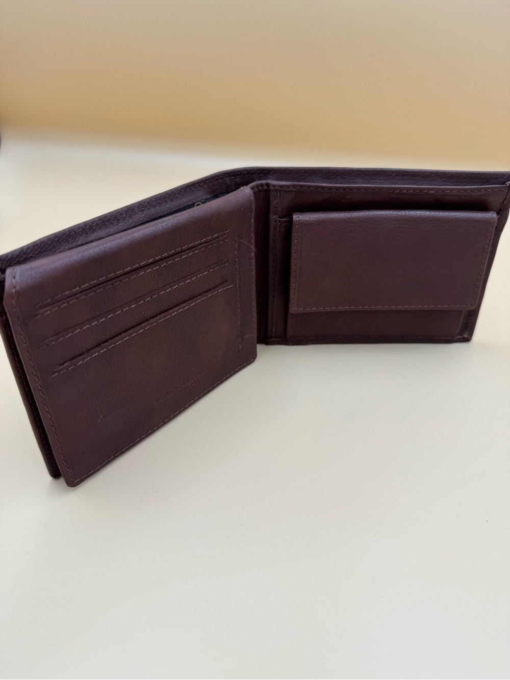 Valentina In Pell Genuine Leather Bifold Brown Wallet Coin Pocket - Picture 7 of 9
